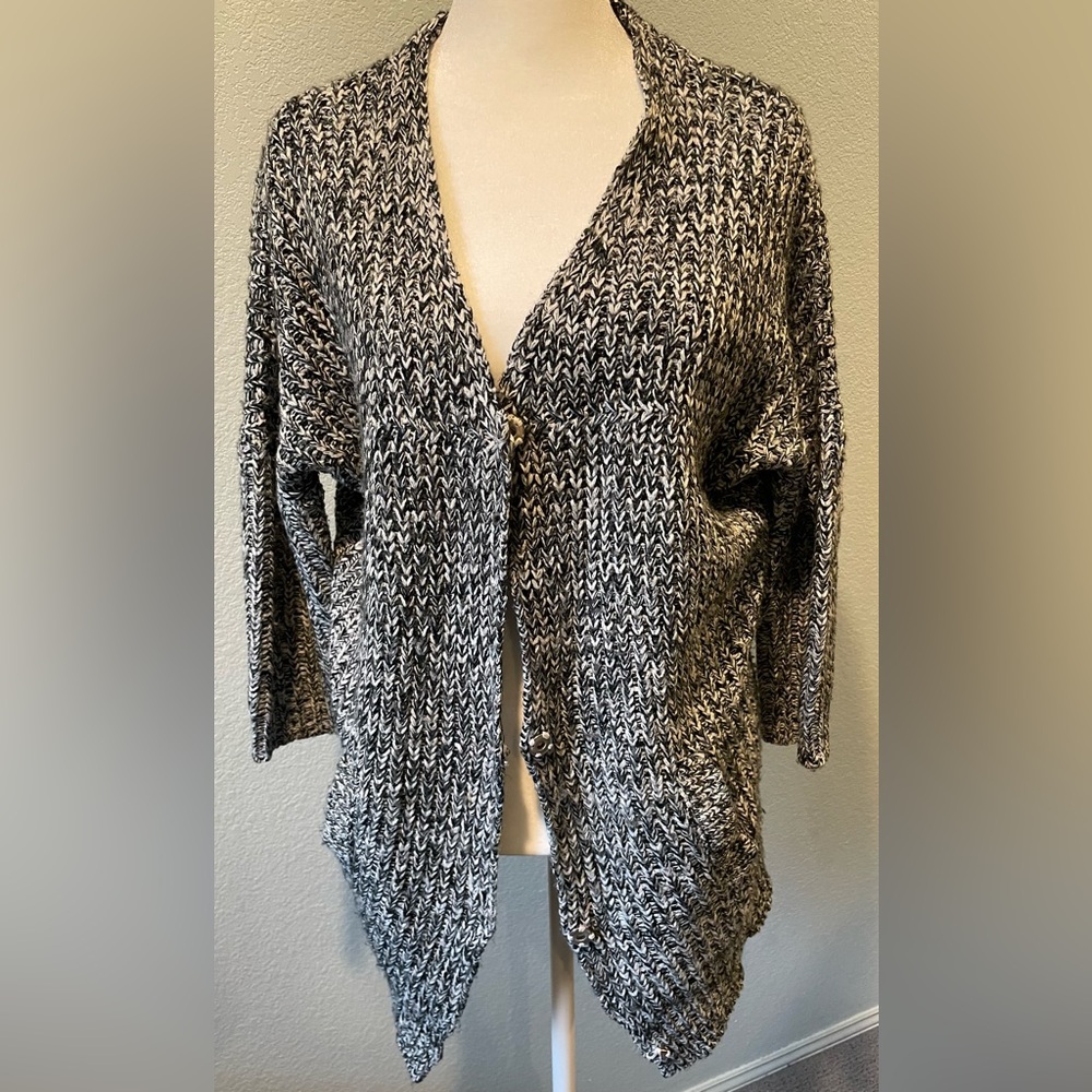 Black and White Knit Sweater